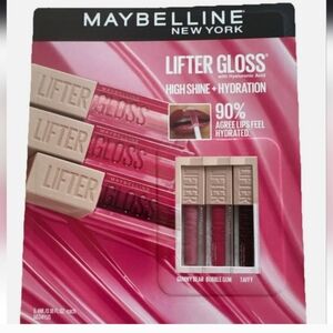 Maybelline Lifter Gloss Trio - Gummy Bear, Bubble Gum, Taffy